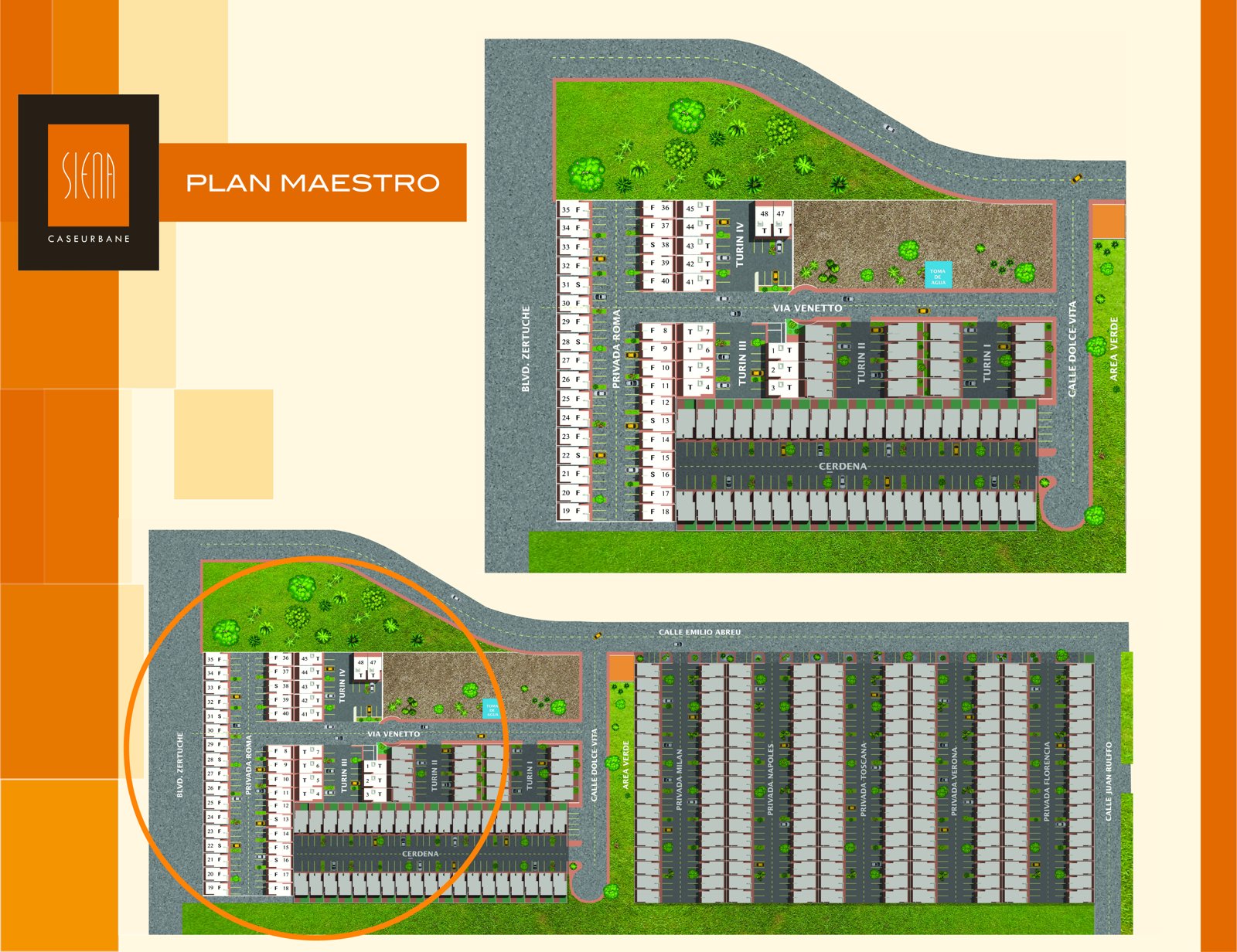 Plan maestro Siena Residencial