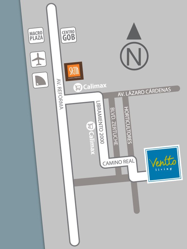 Mapa de ubicación Ventto Living